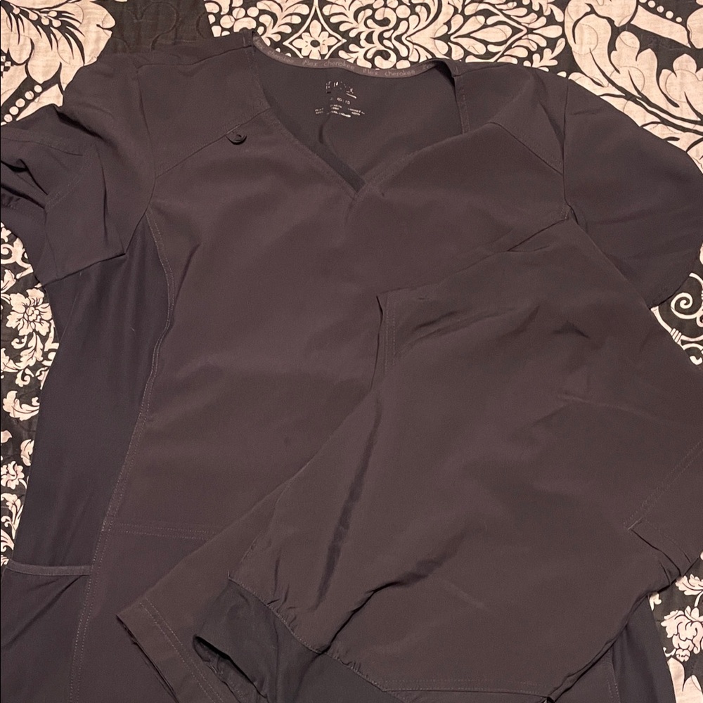 Charcoal Grey Scrub Set